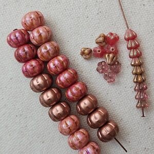 🍂Spicy Pumpkin Latte Season 9 Pumpkin & Beadcap Pairs 3 Colors Each 36 Pieces